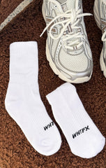 One More Look Socks White