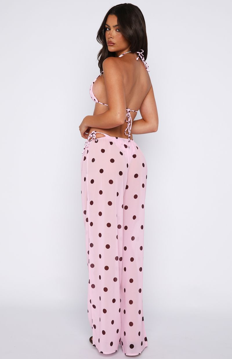 Croatian Coast Pants Pink Polka Dot