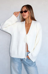 Flashback Knit Cardigan Off White