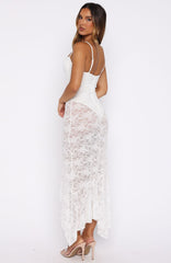 Darling Girl Midi Dress White