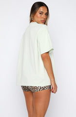 11th Street Concrete Jungle Oversized Tee Iced Matcha