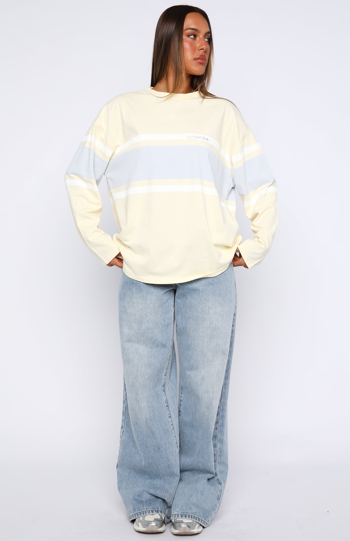 Bad Timing Oversized Long Sleeve Tee Lemon