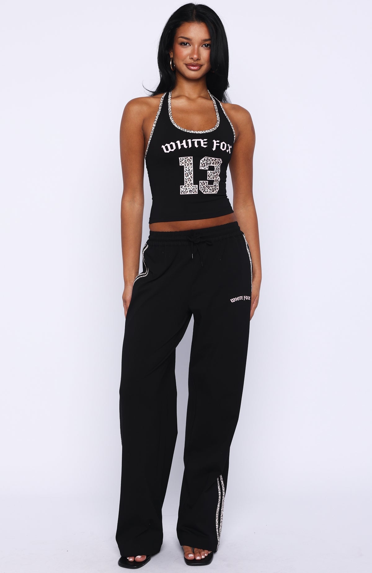 Boss Babe Vibes Halter Top Black