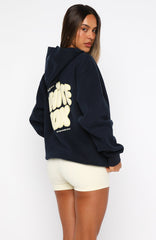 Daydreamers Angelina Oversized Hoodie Navy