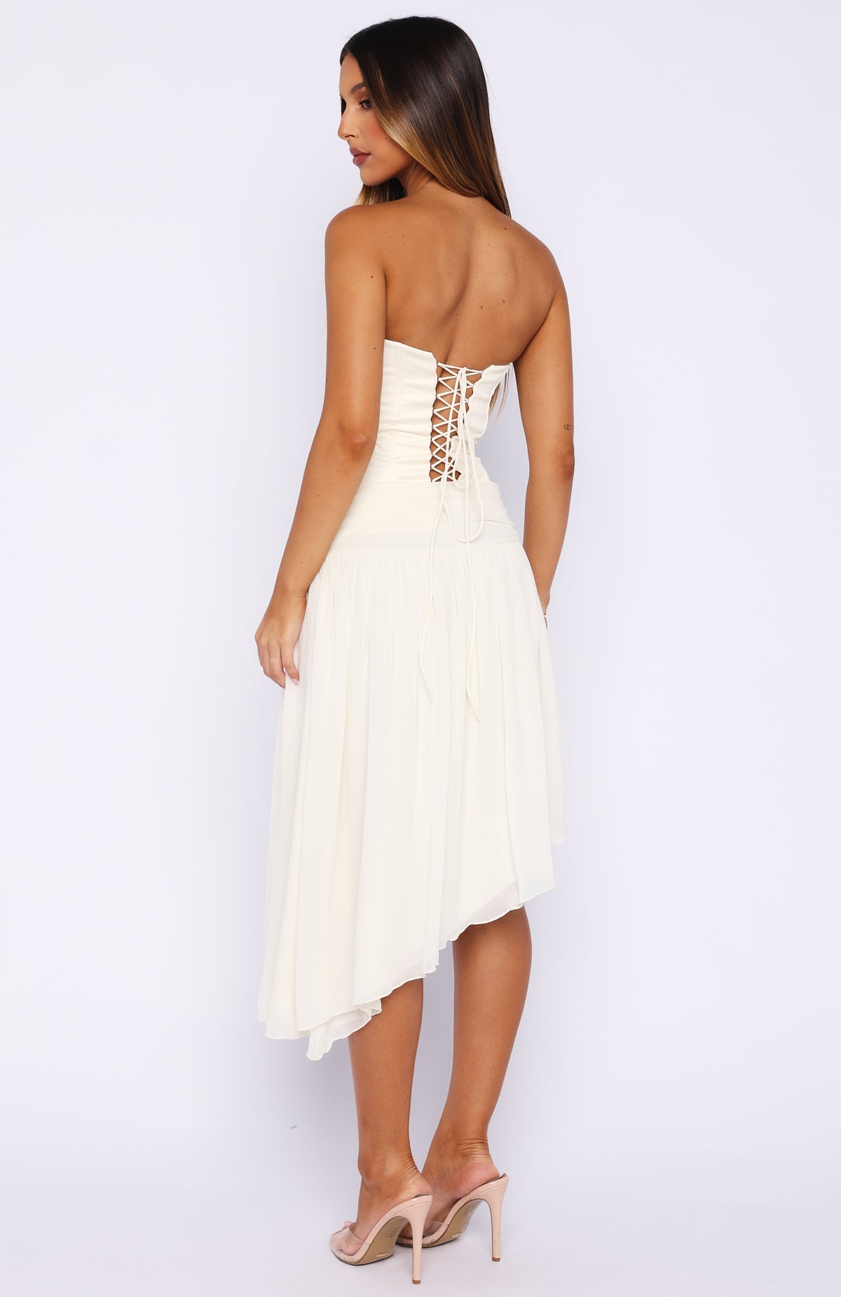 Forever Love Midi Skirt Off White