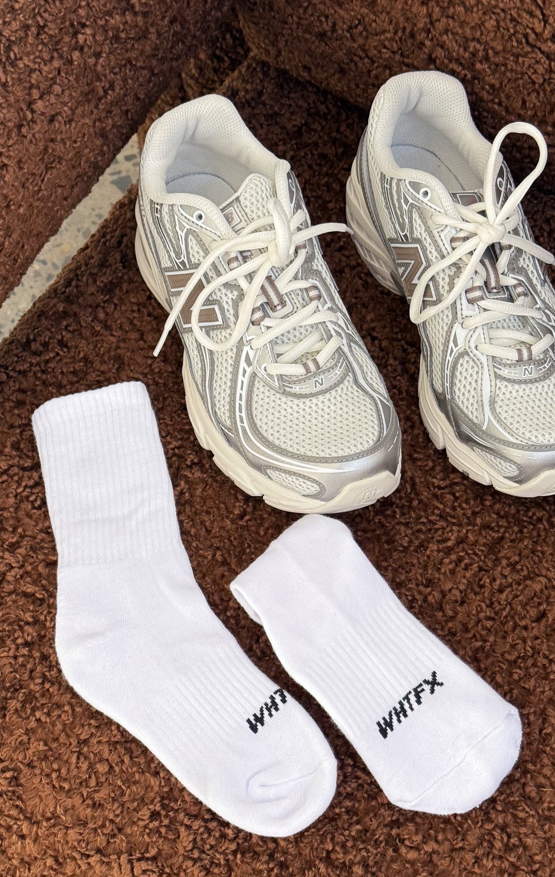 One More Look Socks White